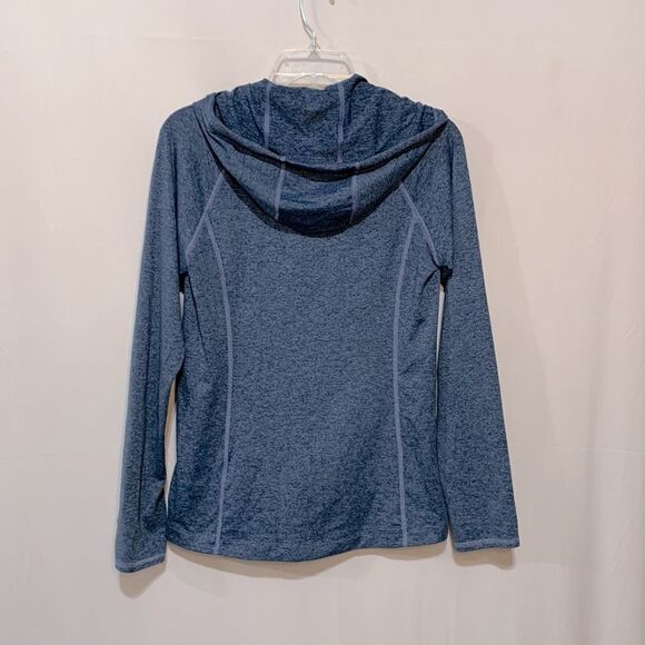 PATAGONIA Hoodie Jacket Grayish Blue Full Zip Pockets Thumb Hole 54905 Women's S - Picture 2 of 11